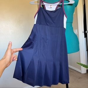 Navy blue Fila tennis dress, active wear